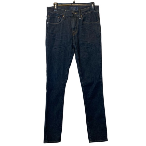 Lucky Brand Jeans Men 31x32 Rebel Super Skinny Dark Blue Wash Denim Cotton Blend - Picture 3 of 17